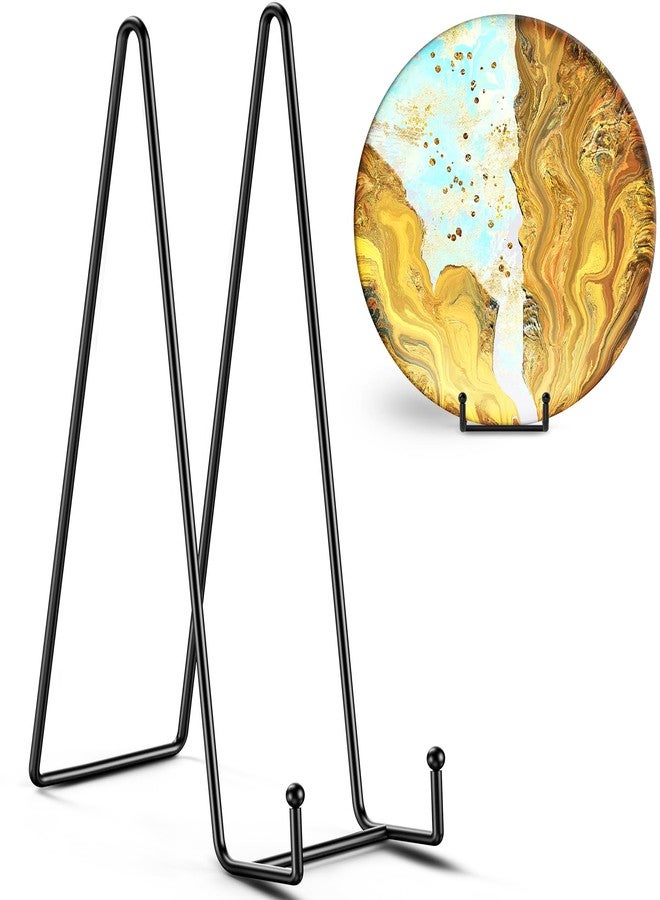 TRLife TR-LIFE 3 Pack 12 Inch Plate Stands for Display - Large, Metal Picture Frame Holder Stand + Easels for Decorative Platter, Book, Plaque, Photo, Table Top Art - Image 1